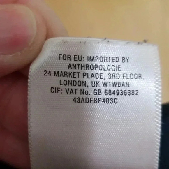 {Anthropologie} Elevenses Aralia Printed Blue Jogger Pant Size 0 - Picture 16 of 16